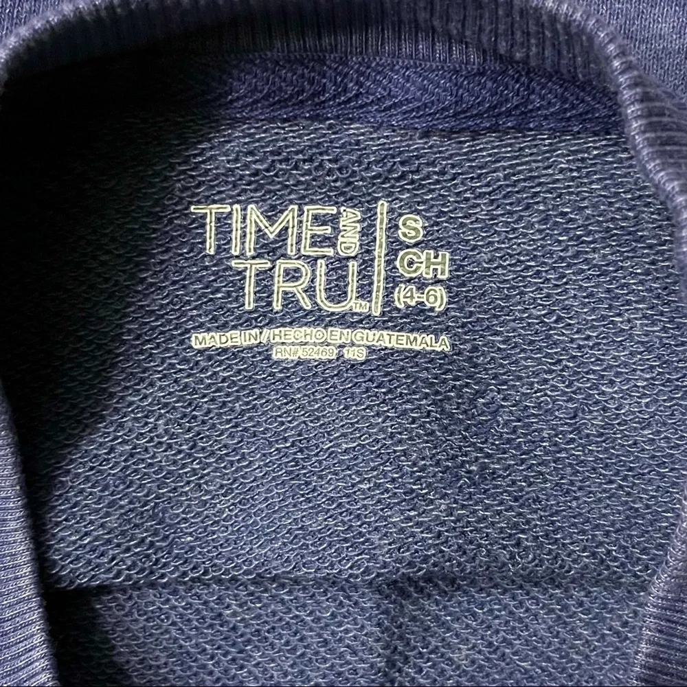 Time and Tru Blue/Purple Long Sleeve Tunic - Picture 3 of 4